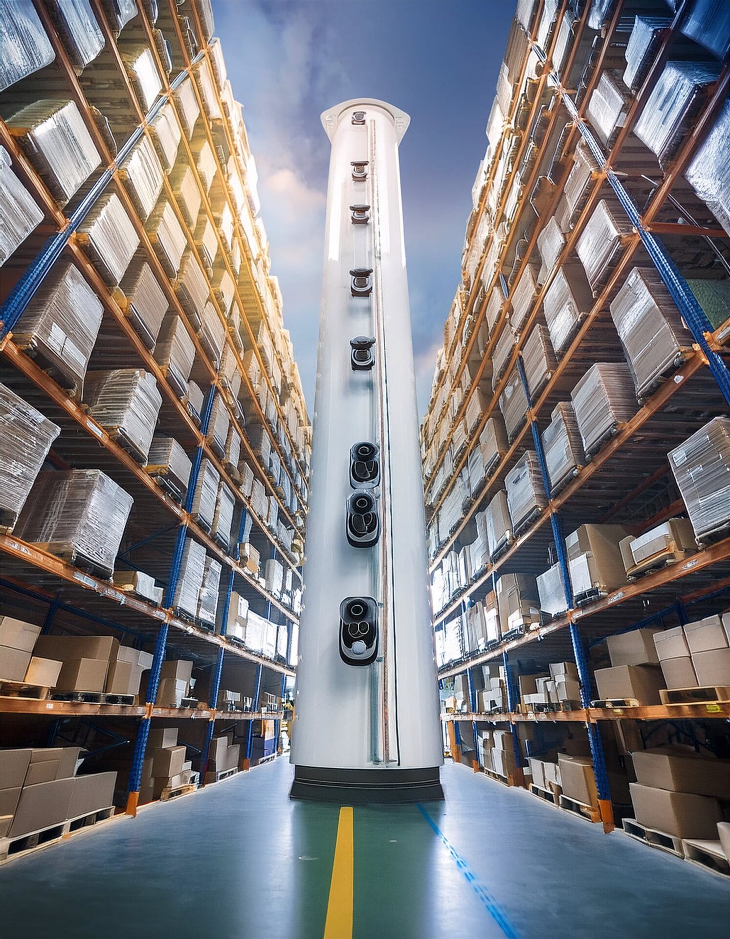Automated cycle counting amr robot used for inventory stock taking