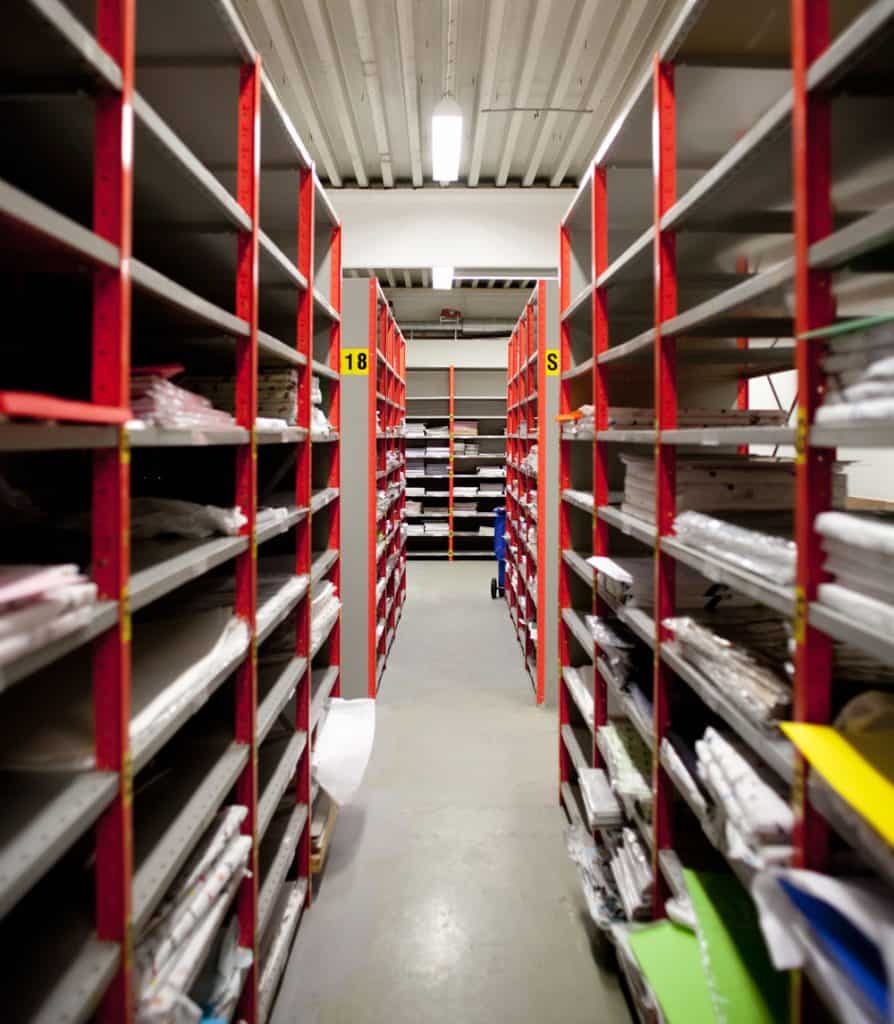 interior of warehouse