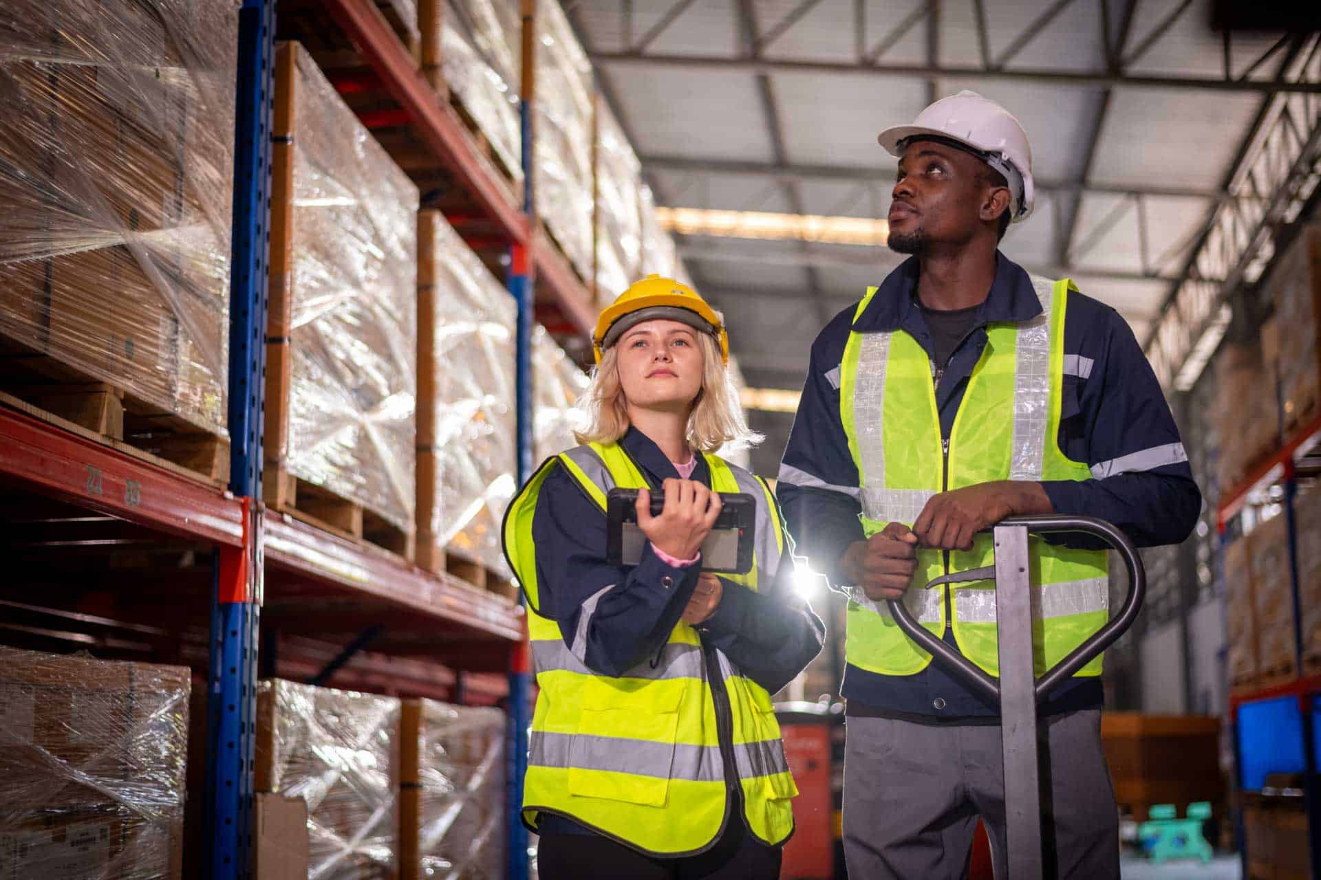 Logistics and Warehousing Trends: Challenges, AI, and the Road Ahead 5 industry warehouse worker in safety uniform