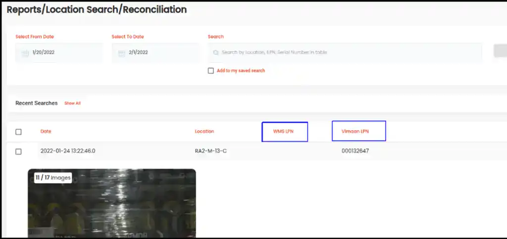 ViewDECK Inventory Visualization 6 Location reconciliation report