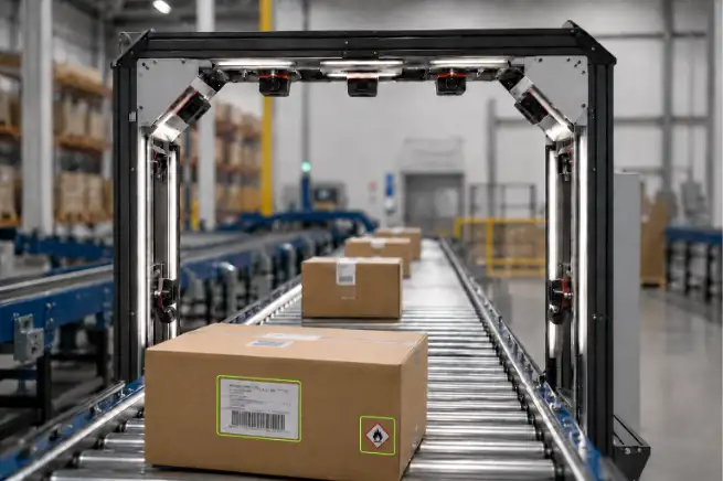 Parcel inspection for labels and documentation